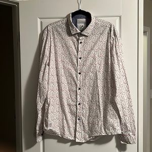 A Fish Named Fred Dress Shirt (Paper Clips Print) XL